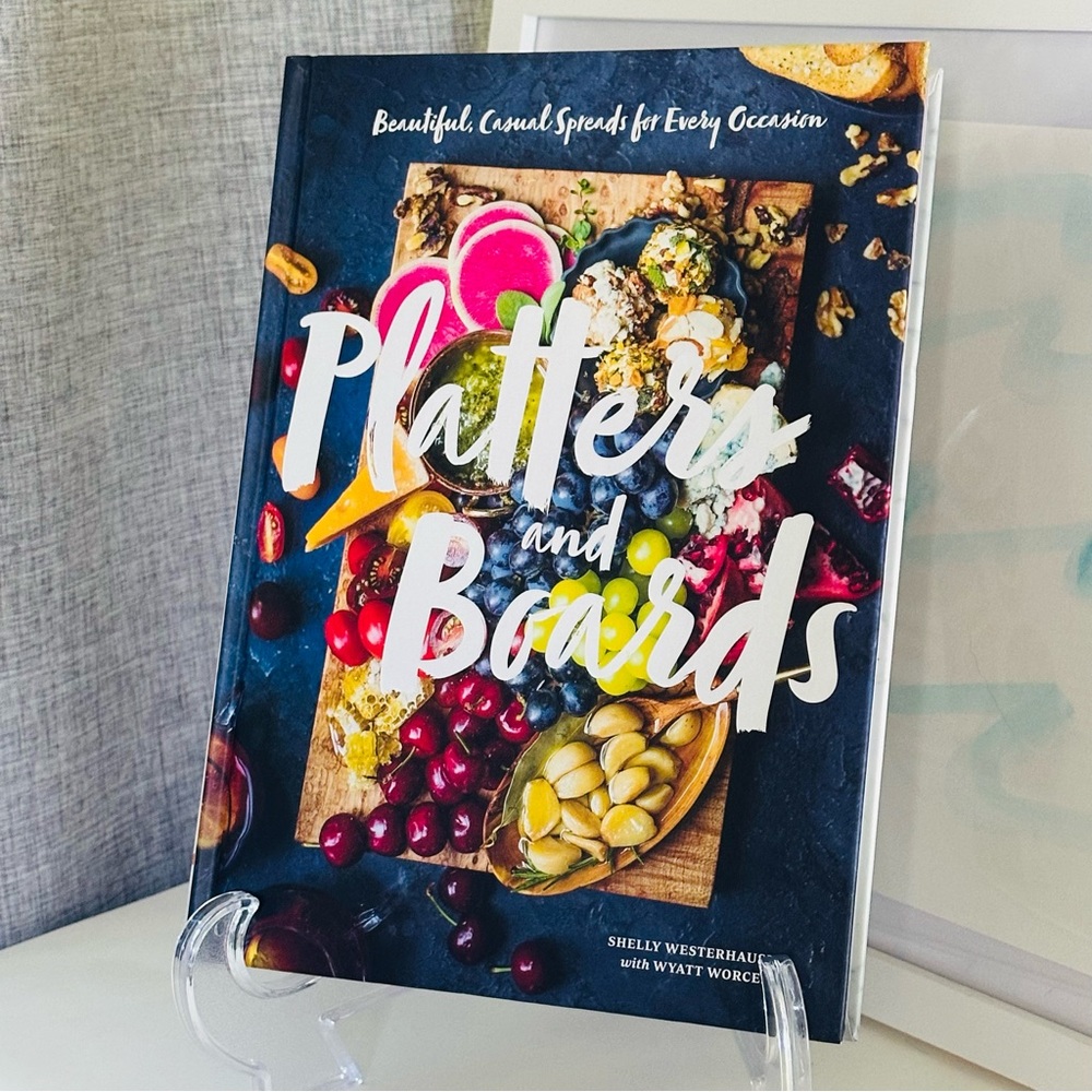 Platters And Boards 🍇🧀⭐️🍍🍋🍉🥒🥬🦐🥨 Hardcover Coffee Table Book